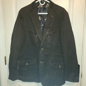 Flynt mens corduroy brown blazer